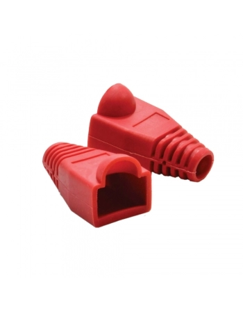 CAPA PARA CONECTOR RJ45 CAT5 E CAT-6 VERMELHO