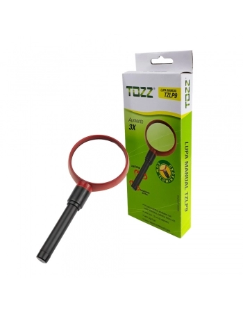 LUPA DE MÃO COM ILUMINAÇÃO ZOOM 3X DE RESOLUÇÃO