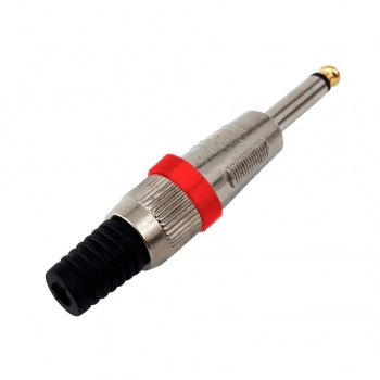 PLUG P10 MONO PROFISSIONAL PONTA GOLD VERMELHO TZPG13