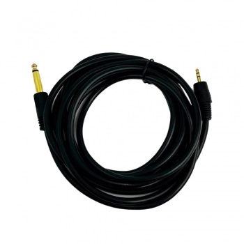 CABO P10 MONO + P2 ESTÉREO PONTA GOLD 3 METROS