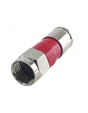 CONECTOR F RG6 DE COMPRESSÃO PARA CABO COAXIAL