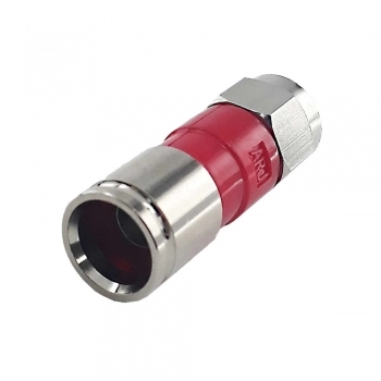CONECTOR F RG6 DE COMPRESSÃO PARA CABO COAXIAL