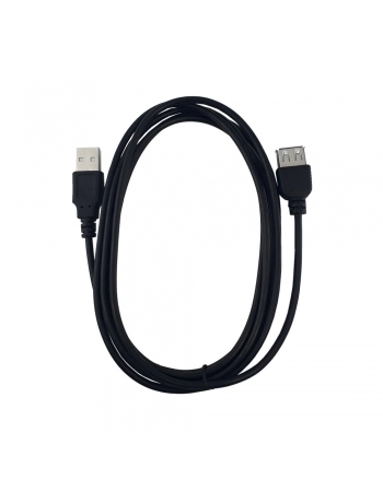 CABO EXTENSÃO USB MACHO + USB FEMEA 2.0 COM 2 METROS