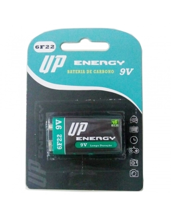 BATERIA 9V ZINCO CARVAO/CARBONO UP ENERGY