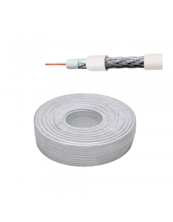 FIO COAXIAL RGC-59 - 67% DE MALHA ROLO COM 100 METROS