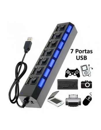 HUB USB 7 PORTAS 2.0
