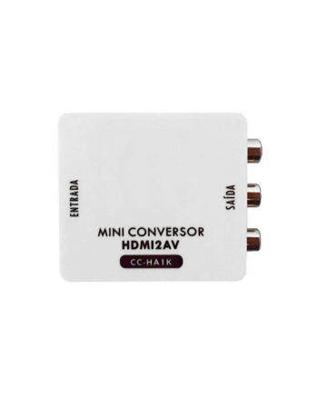 CONVERSOR ENTRADA HDMI / SAIDA AV 1080P CC-HA1K