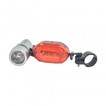LANTERNA PARA BICLETA 5+5 LEDS MOD ID-9801L