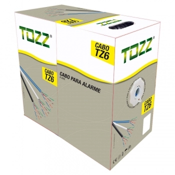 CABO DE REDE ALARME TZ6 TOZZ CAIXA COM 305 METROS VERMELHO