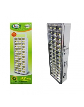 MINI LANTERNA DE EMERGENCIA 42 LEDS BIVOLT ID-8238