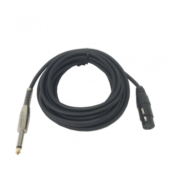 CABO CANNON FEMEA + P10 MONO METAL PROFISSIONAL COM 5 METROS