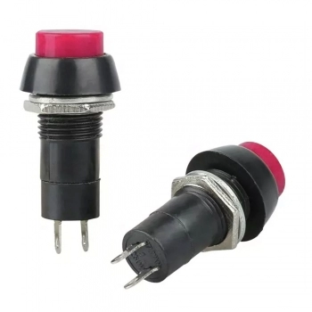 CHAVE BOTAO PUSH BOTTON PBS-11A COM TRAVA VERMELHO