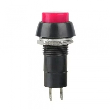 CHAVE BOTAO PUSH BOTTON PBS-11B SEM TRAVA VERMELHO