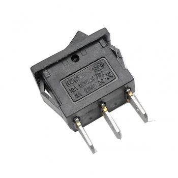 CHAVE GANGORRA KCD1-103/B2 3 POLOS ON-OFF-ON PRETO