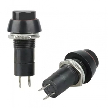 CHAVE BOTAO PUSH BOTTON PBS-11A COM TRAVA PRETA