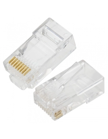 CONECTOR PLUG MODULAR RJ45 CAT-5E 8X8