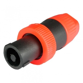 CONECTOR SPEAK-ON MACHO 4 VIAS DE ROSCA LARANJA