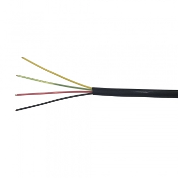 FIO CHATO 4 VIAS TZFO5 PARA TELEFONE ROLO COM 305 METROS PRETO