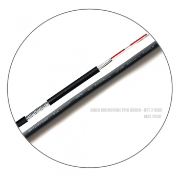 FIO PARA CABO DE MICROFONE ESTÉREO BALANCEADO 2X0,30MM