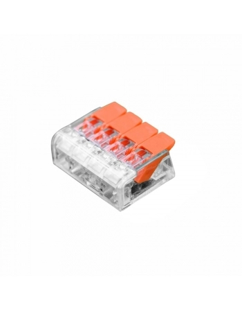 CONECTOR EMENDA DERIVACÃO TRANSPARENTE 4 VIAS 05-4MM