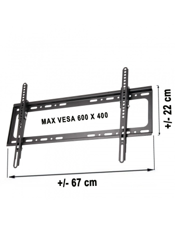 SUPORTE PARA TV FIXO UNIVERSAL COM INCLINAÇÃO