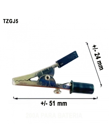 GARRA JACARE ISOLADA TZGJ5 51MM PT