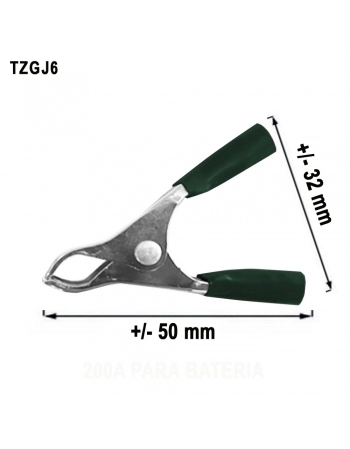 GARRA JACARE ISOLADA TZGJ6 50MM PT