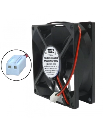 MICROVENTILADOR COOLER VENTOINHA 80x80x25 COM CONECTOR MOLEX