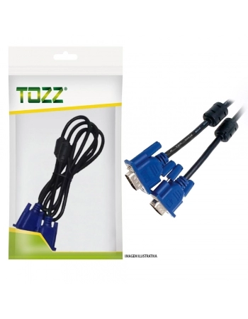 CABO VGA DB15HD MACHO + DB15HD 1,5 METROS