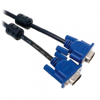 CABO VGA DB15HD MACHO + DB15HD MACHO PARA PC MONITOR 1,5 METROS