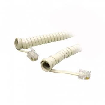 CABO ESPIRAL TELEFONE E FAX BEGE 2 METROS