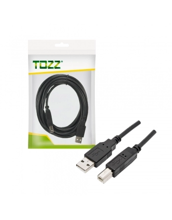 CABO PARA IMPRESSORA USB A MACHO + USB B MACHO COM 1,5 METROS