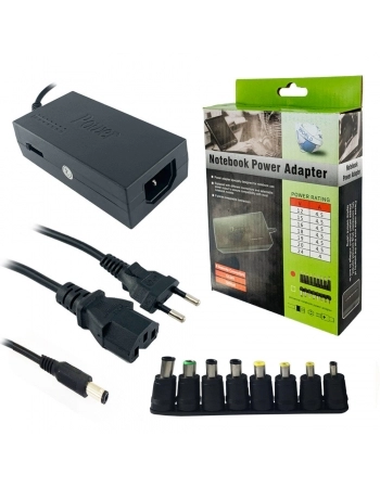 FONTE PARA NOTEBOOK UNIVERSAL COM 8 PLUGS 120W