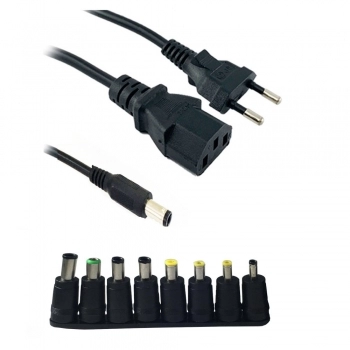 FONTE PARA NOTEBOOK UNIVERSAL COM 8 PLUGS 120W