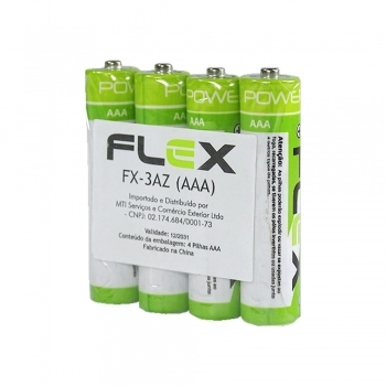 PILHA AAA ZINCO CARVAO FLEX TUBO C/ 60 PILHAS