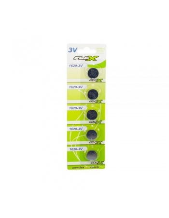 BAT LITHIUM 3V 75MAH CR1620 (CA C/ 5 BAT)