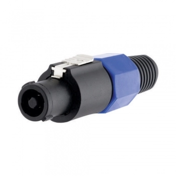 CONECTOR SPEAK-ON MACHO 4 VIAS AZUL