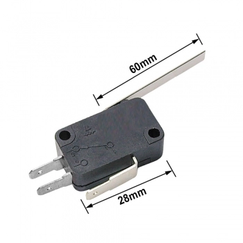 CHAVE MICRO SWITCH INV KW11-7-3 2T 16A 60MM PT