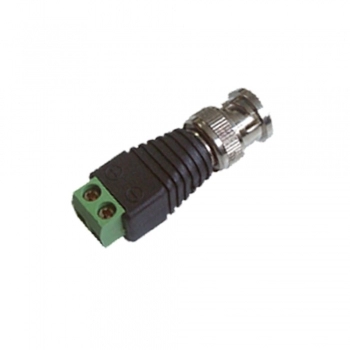 CONECTOR BNC MACHO COM BORNE