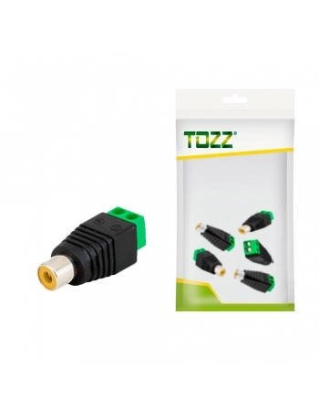 CONECTOR RCA FÊMEA COM BORNE