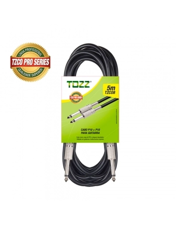 CABO P10 + P10 MONO TZCO8 5 METROS PRETO