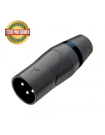 CONECTOR CANNON MACHO TZCR11 PRETO ANEL PRETO TOZZ