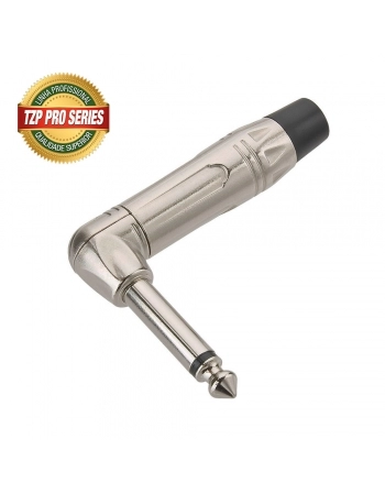 PLUG P10 MONO PROFISSIONAL 90º GRAUS METAL FIO 5MM TZPG11