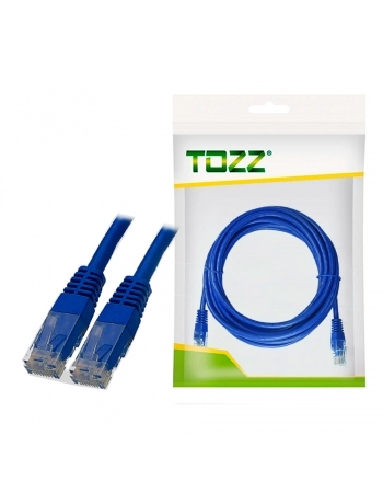 CABO PATCH CORD 5M CAT-5E CCA 568B AZUL