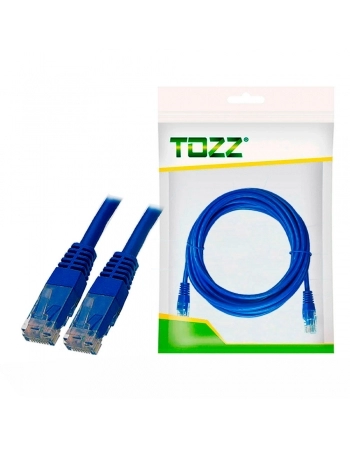 CABO PATCH CORD 5M CAT-5E CCA 568B AZUL