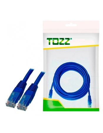 CABO PATCH CORD 10M CAT-6 CCA 568B AZUL