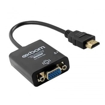 CONVERSOR HDMI PARA VGA COM ÁUDIO PLUG AND PLAY