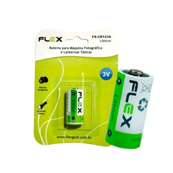 BATERIA LITHIUM 3V 1700MAH CR123A PARA CÂMERA