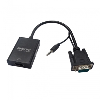 CABO CONVERSOR VGA PARA HDMI PLUG AND PLAY