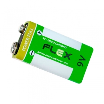 BAT 9V FLEX ZINCO CARVAO CAIXA C/10